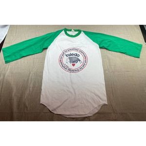 Vintage Toledo Carp 1983 Single Stitch Long Sleeve Shirt Size Small Ohio GuinDon